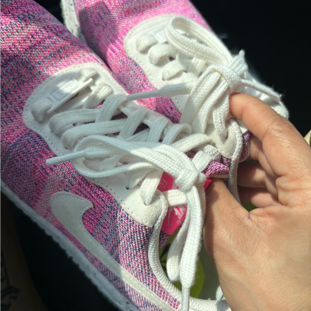 Nike Pink and White Sporty Sneakers
